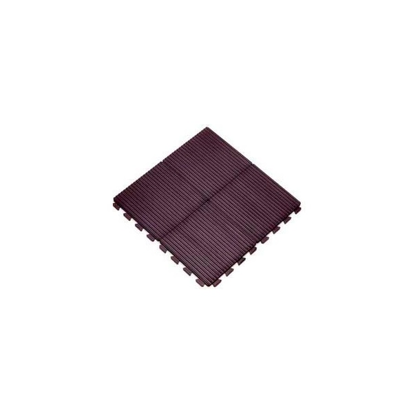 Hi-Rib Modular Tile, 12"L X 12"W, 1/2" H, Black